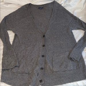Lightly Used Dark Grey Cardigan American Eagle